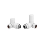 Cutout image of Redroom by Barwick White Corner Round Manual Radiator Valves